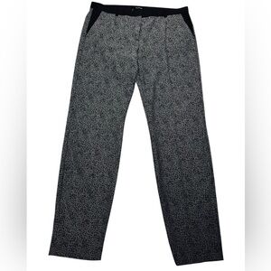 THE KOOPLES / Black & Gray Leopard Print Trousers  / Size 42 / NWOT Goth Preppy